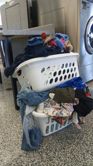 dirty laundry basket